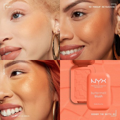 NYX Professional Makeup Buttermelt Blush Sooner The Butta 0.17oz - New by This is Beauty US