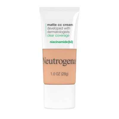 Neutrogena Clear Coverage Flawless Matte Color Correcting Cream, Full-Coverage 4.0 Sand - New