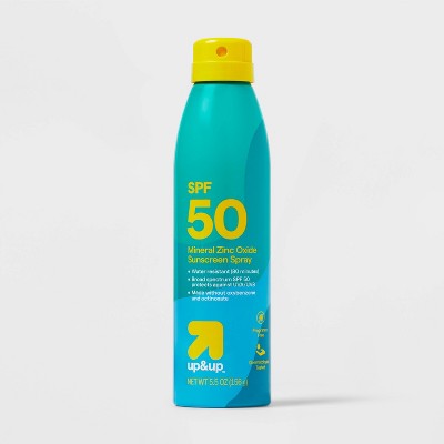 Mineral Sunscreen Continuous Spray SPF 50 5.5oz up&amp;up - Imperfect Container
