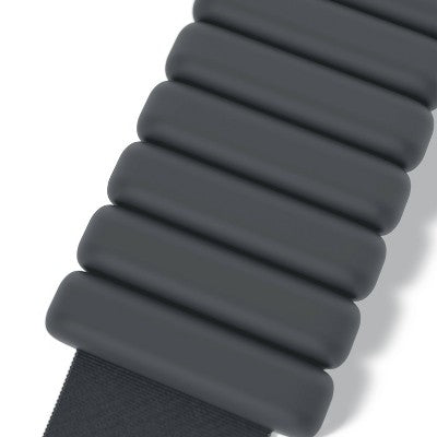 Bala Bangles 2pc Wrist &amp; Ankle Weight Set Charcoal 2lb Adjustable Steel; Silicone Weights - Imperfect Box
