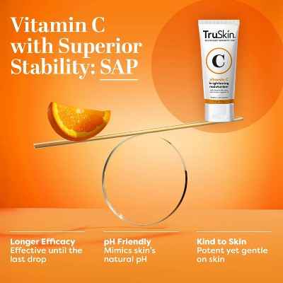 TruSkin Vitamin C Brightening Moisturizer For Face with Vitamin C, Vitamin B5, Vitamin E, Jojoba Oil &amp; Aloe Vera 2 fl oz - New