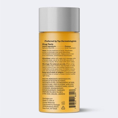 Geologie Clear System Acne Control Face Wash 6 fl oz - New by This is Beauty US