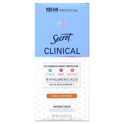 Secret Clinical Strength Invisible Solid Antiperspirant &amp; Deodorant 2.6oz - Imperfect Box