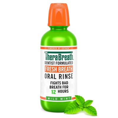 TheraBreath Fresh Breath Mouthwash Alcohol-Free Mild Mint 16 fl oz - New by This is Beauty US