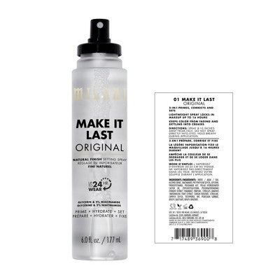 Milani Make It Last Original Natural Finish Setting Spray 6 fl oz - New by This is Beauty US