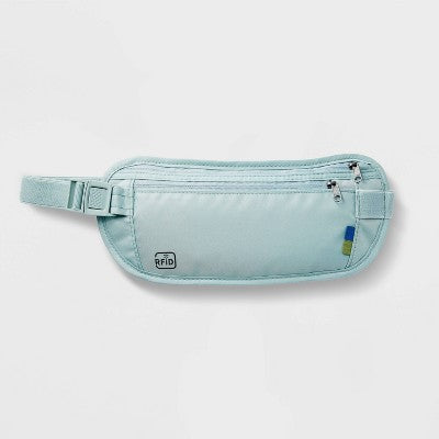Open Story RFID Blocking Waist Pouch Puritan Gray Water-Resistant Belt Bag - New by This is Beauty US