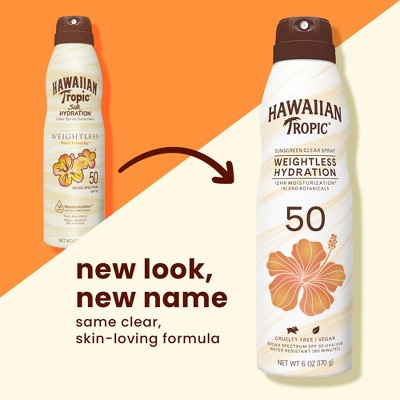 Hawaiian Tropic Silk Hydration Weightless Sunscreen C-Spray SPF 50 6oz - New by This is Beauty US
