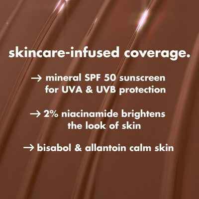 e.l.f. Halo Glow Skin Tint Light Coverage Foundation SPF 50 7 Medium Warm 1 fl oz - Imperfect Box