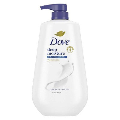 Dove Deep Moisture Body Wash Nourishes the Driest Skin 24hr Lotion-Soft Skin 30.6 fl oz - New by This is Beauty US