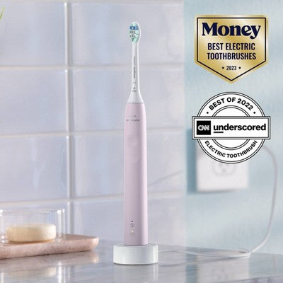 Philips Sonicare 4100 Rechargeable Electric Toothbrush Sugar Rose - Imperfect Box by This is Beauty US