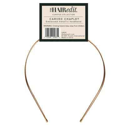 The Hair Edit Carved Chaplet Headband - New