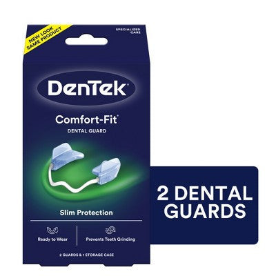 DenTek Comfort-Fit Dental Guard for Nighttime Teeth Grinding 2ct with Storage Case - Imperfect Box by This is Beauty US