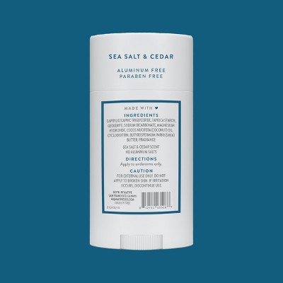 Native Solid Deodorant for Men &amp; Women Sea Salt &amp; Cedar Aluminum-Free 2.65oz - Imperfect Container by This is Beauty US