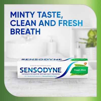 Sensodyne Fresh Mint Sensitivity Protection 2pk Toothpaste - Imperfect Box by This is Beauty US