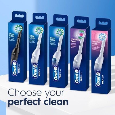 Oral-B ProClean Battery Electric Toothbrush Deep Clean Black - Imperfect Box by This is Beauty US