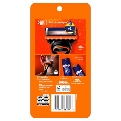 Gillette Fusion5 Value Pack Razor Handle + 5 Blade Refills - Missing Box by This is Beauty US