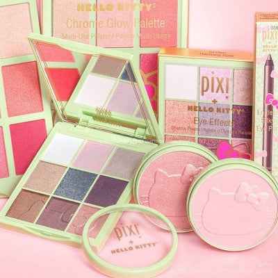 Pixi + Hello Kitty Highlighting Pressed Powder Blush Sweet Glow 0.35oz - Imperfect Box