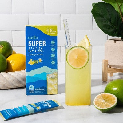 Nello Supercalm Calming Drink Mix Supplement Powder Lemon Lime 10ct - New by This is Beauty US