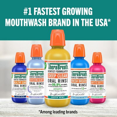 TheraBreath Deep Clean Mouthwash Fresh Mint 16 fl oz - New by This is Beauty US