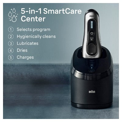 BRAUN SERIES 8-8567CC RECHARGEABLE WET &amp; DRY SHAVER + SMARTCARE CENTER - Imperfect Box