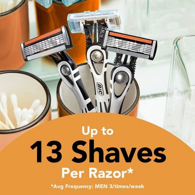 BiC Men &amp; Flex 5 Blades Sensitive Disposable Razors 2ct - New by This is Beauty US