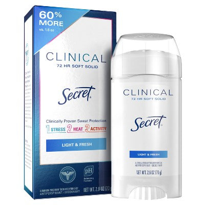 Secret Clinical Strength Solid Antiperspirant &amp; Deodorant 2.6oz - Imperfect Box