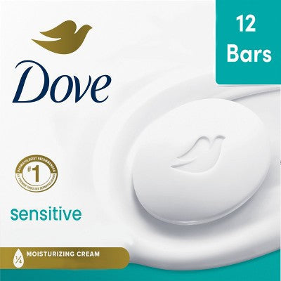 Dove Beauty Sensitive Skin Beauty Bar Soap 12pk/3.75oz each - Imperfect Box by This is Beauty US