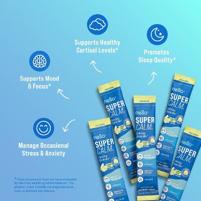 Nello Supercalm Calming Drink Mix Supplement Powder Lemon Lime 10ct - New by This is Beauty US