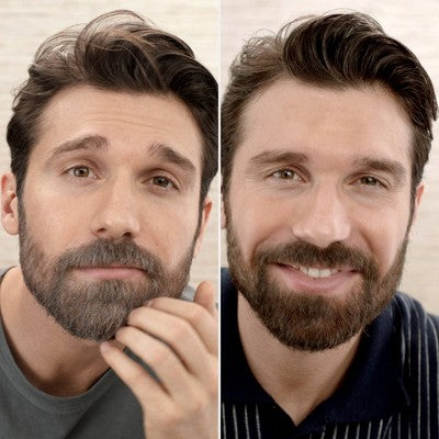 Just For Men Mustache &amp; Beard Coloring for Gray Hair with Brush Included Medium Dark Brown M40 - New by This is Beauty US