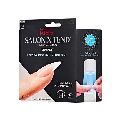 KISS Products Salon X-tend LED Soft Gel System Pure Fake Nails - Imperfect Box by This is Beauty US