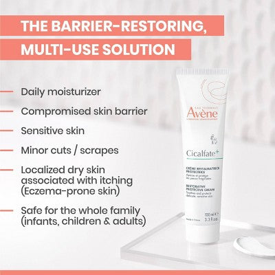 Avene Cicalfate+ Restorative Protective Face Cream Sensitive Skin 3.3oz - Imperfect Box by This is Beauty US