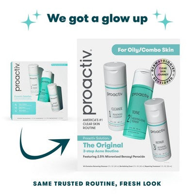 Proactiv Solution 30 Day Acne Treatment Kit 5 fl oz/3pc - Imperfect Box by This is Beauty US