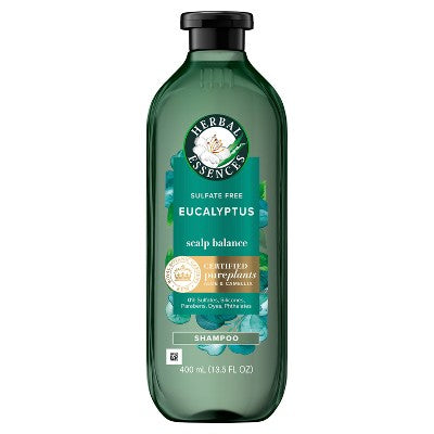 Herbal Essences Eucalyptus Sulfate Free Shampoo, For Dry Scalp 13.5 fl oz - Imperfect Container by This is Beauty US