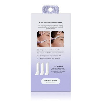 Billie Sparkle Dermaplaning Starter Kit Reusable Handle + 3 Refill Blades - Imperfect Box by This is Beauty US