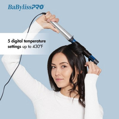 BaBylissPRO Nano Titanium Curling Wand Blue - Imperfect Box by This is Beauty US