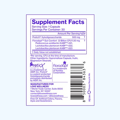 Love Wellness Gut Feelings Probiotics for a Healthy Gut &amp; Immunity 30ct - Imperfect Container by This is Beauty US