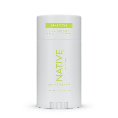 Native Sensitive Solid Deodorant for Women &amp; Men Aloe &amp; Green Tea Aluminum &amp; Baking Soda Free 2.65oz - Imperfect Container by This is Beauty US