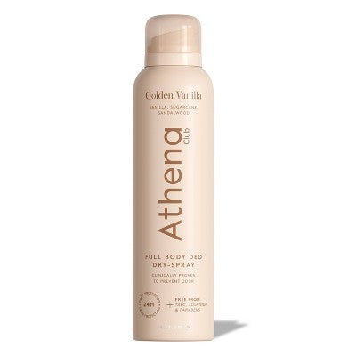 Athena Club Dry Touch Deo Body Spray Golden Vanilla 4oz - Imperfect Container by This is Beauty US
