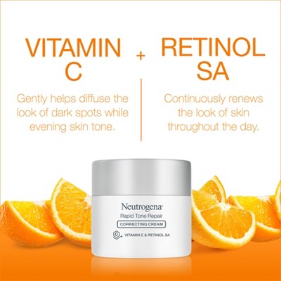 Neutrogena Rapid Tone Repair Retinol + Vitamin C Face and Neck Cream 1.7oz - Imperfect Box by This is Beauty US
