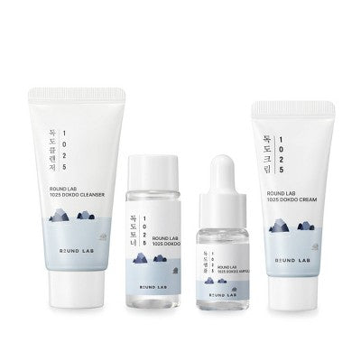 Round Lab 1025 Dokdo Travel Skincare Gift Set 4pc - Missing Box by This is Beauty US