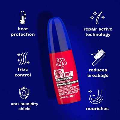 TIGI Bed Head Some Like It Hot Heat Protection Spray for Heat Styling 3.38 fl oz - New