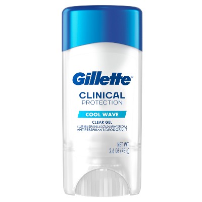 Gillette 72 Hours Sweat Protection Clear Gel Antiperspirant &amp; Deodorant for Men Cool Wave 2.6oz - Imperfect Box by This is Beauty US