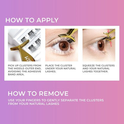 KISS imPRESS Press-On Self Adhesive Eyelashes Natural &amp; Wispy 50ct - Imperfect Box