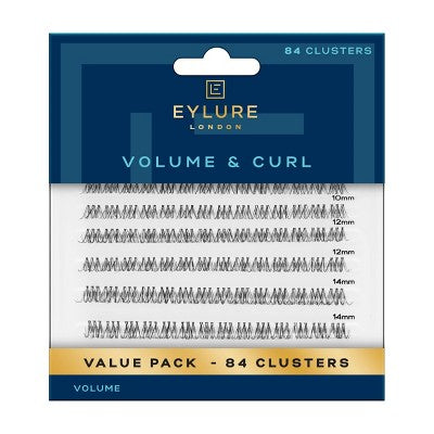 Eylure Volume &amp; Curl Clusters False Eyelashes 84ct - Imperfect Box