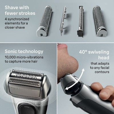 BRAUN SERIES 8-8567CC RECHARGEABLE WET &amp; DRY SHAVER + SMARTCARE CENTER - Imperfect Box