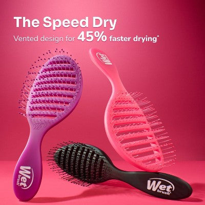 Wet Brush Speed Dry Detangler Hair Brush for Quick Heat Drying Frost Purple - Imperfect Box by This is Beauty US