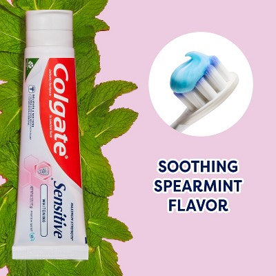 Colgate Sensitive Toothpaste Maximum Strength with Whitening Fresh Mint Gel 6oz/3pk - Imperfect Box by This is Beauty US