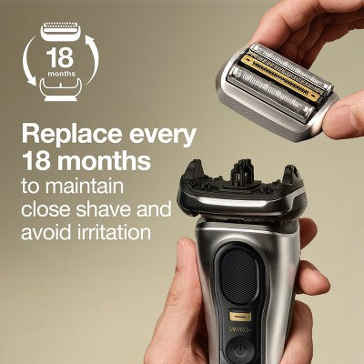 Braun Electric Shaver Replacement Head Silver - New by This is Beauty US