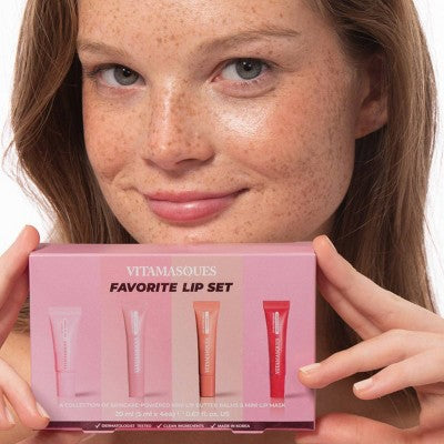 Vitamasques Stocking Stuffer Favorite Lip Gift Set 4ct - Imperfect Box  DestGlow