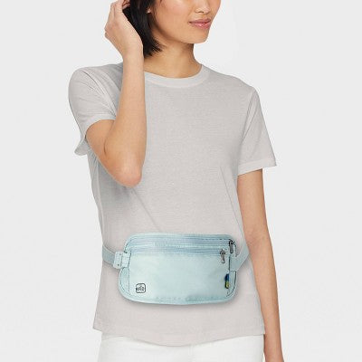 Open Story RFID Blocking Waist Pouch Puritan Gray Water-Resistant Belt Bag - New by This is Beauty US
